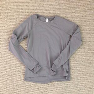 Fabletics Silver Fitted Long Sleeve